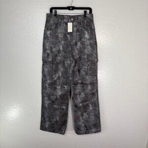 mnml Pants Mens 30 Baggy Dual Tone Sueded Cargo Pockets M2024-P710 Streetwear